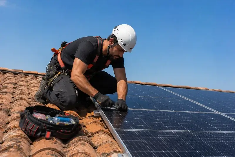 Maintenance et monitoring de panneaux solaires à Glénay